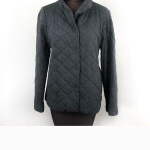Women's Quilted Jacket - Dark Gray